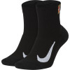 Nike Multiplier Ankle 2 pack Chaussettes - noir, blanc