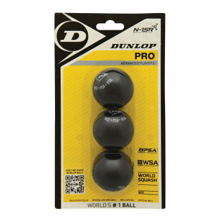 Dunlop 3 Pro Balles Squash