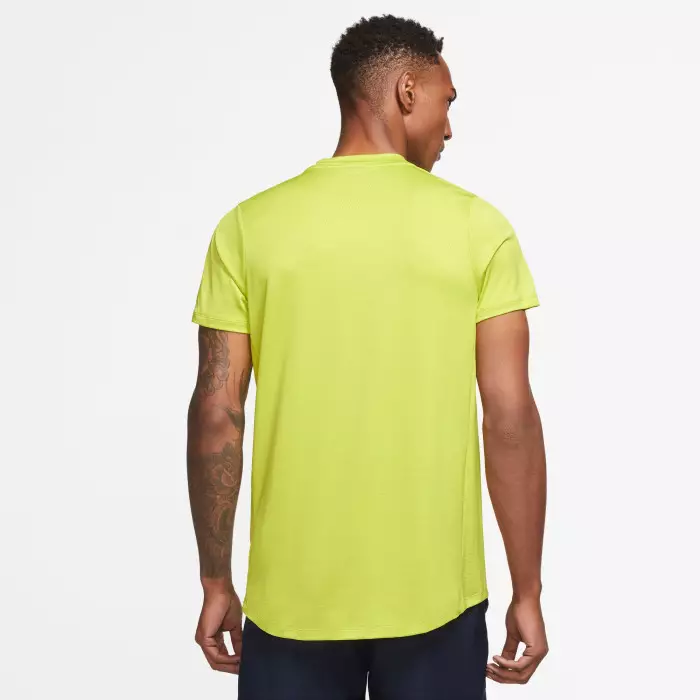 Polo de tennis Nike Polo Advantage 1/2 Zip Homme Vert Pomme Ete 2023