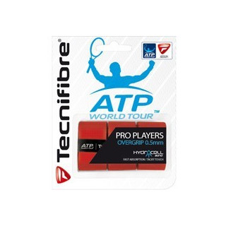 TECNIFIBRE PRO PLAYERS OVERGRIPS X3 ROUGE - 