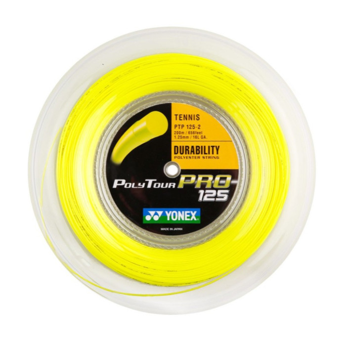 Yonex Bobine Polytour Pro 125 200m - noir, jaune