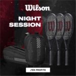 Night Session by Wilson, une gamme de tennis black intense.