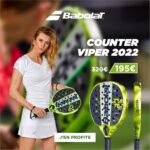 La raquette de Padel Babolat Counter Viper à prix cassé.