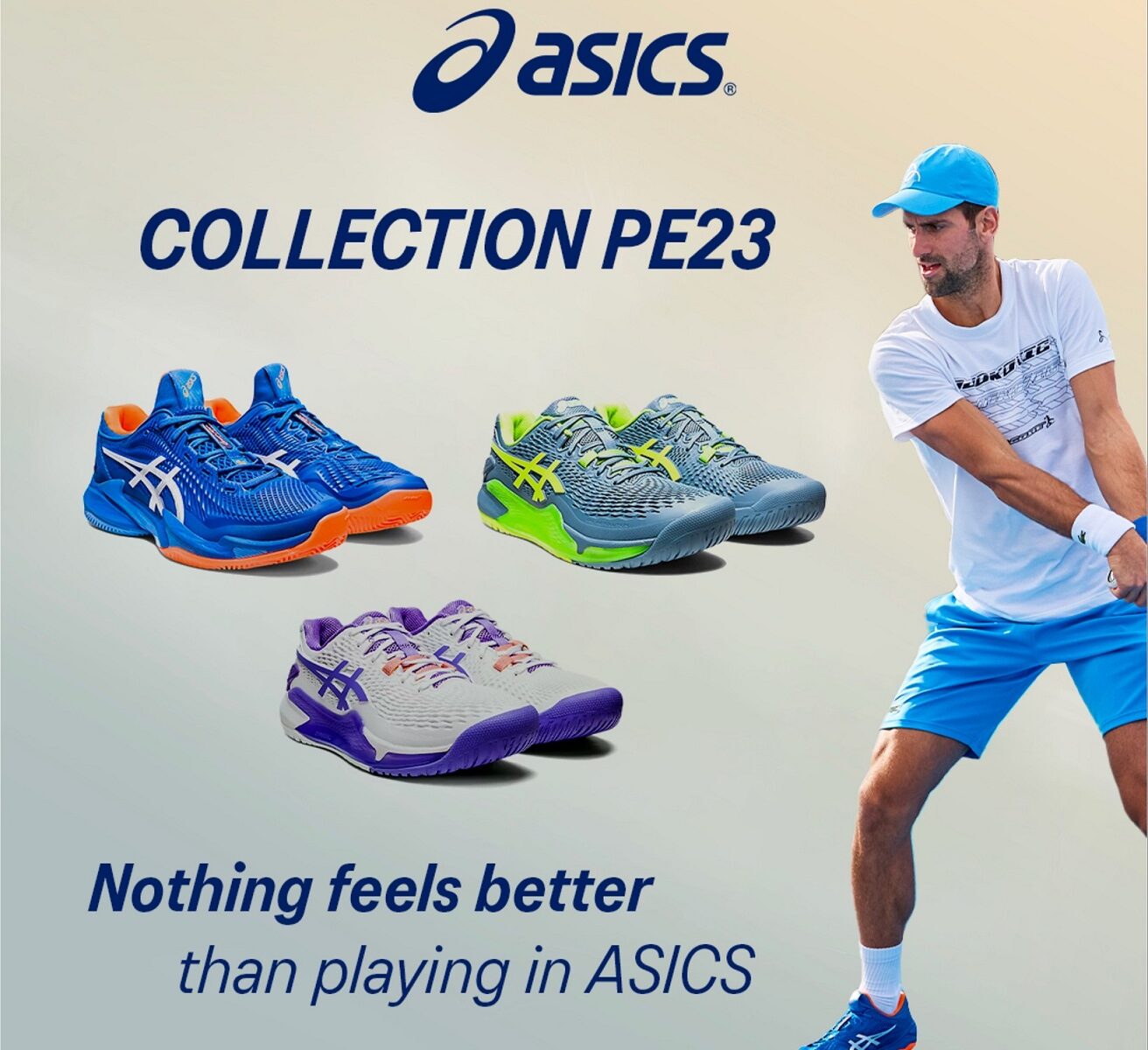 collection chaussure tennis asics PE23 sur protennis