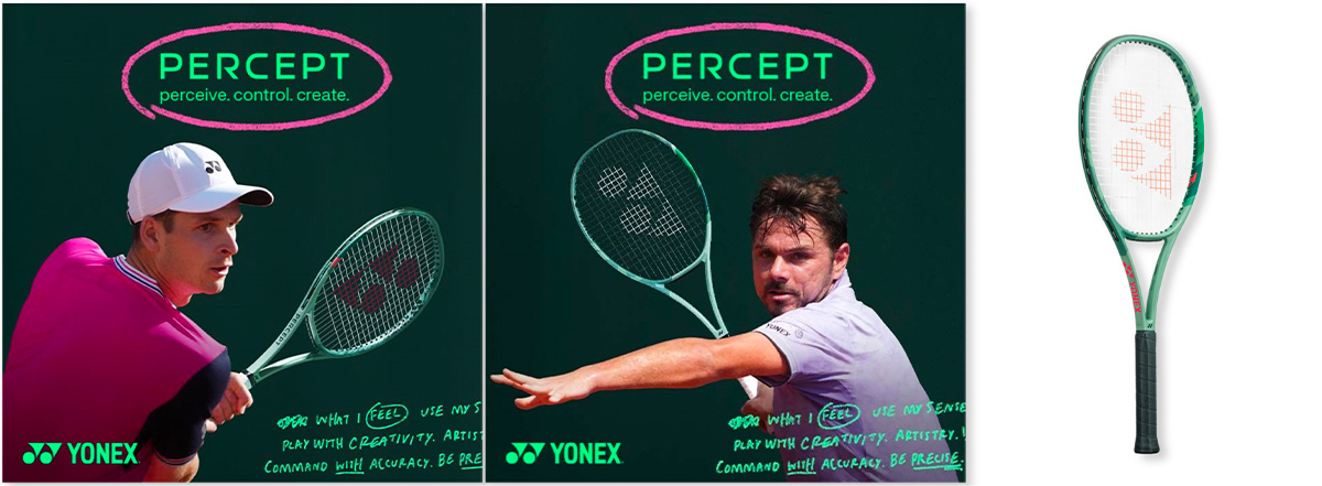 raquette de tennis percept yonex sur protennis